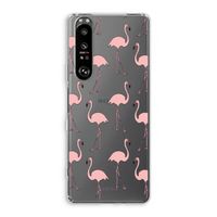 Anything Flamingoes: Sony Xperia 1 III Transparant Hoesje