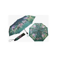 Groene paraplu met wolven print 95 cm