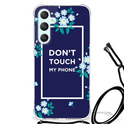 Samsung Galaxy S23 FE Anti Shock Case Flowers Blue DTMP Samsung Galaxy S23 FE Anti Shock Case Flowers Blue DTMP