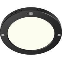 LED Plafondlamp met Bewegingssensor + Dag en Nacht Sensor - Brinton Noctis - 20W 1800lm - Natuurlijk Wit 4000K - Opbouw/Inbouw - Zwart Rond