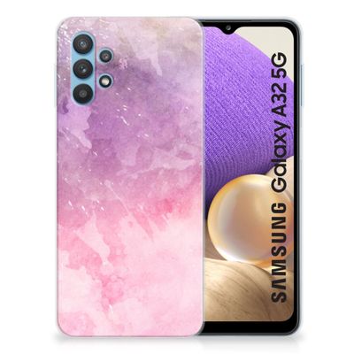 Hoesje maken Samsung Galaxy A32 5G Pink Purple Paint Hoesje maken Samsung Galaxy A32 5G Pink Purple Paint
