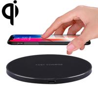 Q21 snel Wireless Charger laadstation met Indicator licht voor iPhone Galaxy Huawei Xiaomi LG HTC en andere QI standaard Smart Phones (zwart)