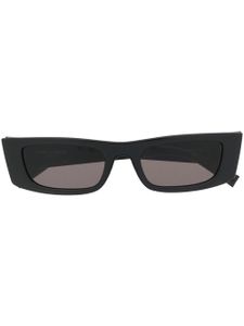 Saint Laurent Eyewear lunettes de soleil à logo imprimé - Noir