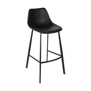 Dutchbone Franky barkruk H80 black