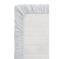 Leen Bakker - Topper Hoeslaken - Percale Katoen - Licht - 160x200 Cm - Percal Katoen - Grijs