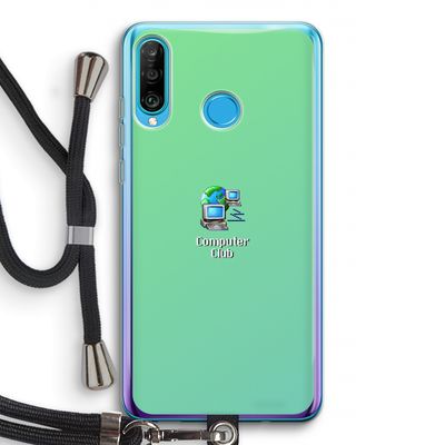 Win98: Huawei P30 Lite Transparant Hoesje met koord