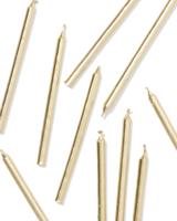 HEMA Taartkaarsjes 16cm goud - 10 stuks (goud)