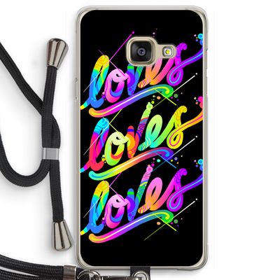 Loves: Samsung Galaxy A3 (2016) Transparant Hoesje met koord