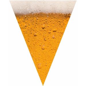 Bier print vlaggenlijn / slinger 6,4 meter   -
