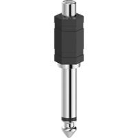 Hama 00205188 Cinch / Jackplug Audio Adapter [1x Cinch-koppeling - 1x Jackplug male 6,3 mm] Zwart - thumbnail