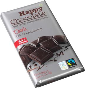 Happy Chocolate dark 85% bio (180 gr)