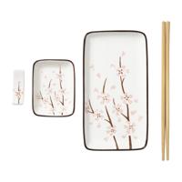 Sushi set - roze/wit - 4-delig Sushi set - roze/wit - 4-delig