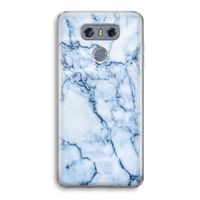Blauw marmer: LG G6 Transparant Hoesje