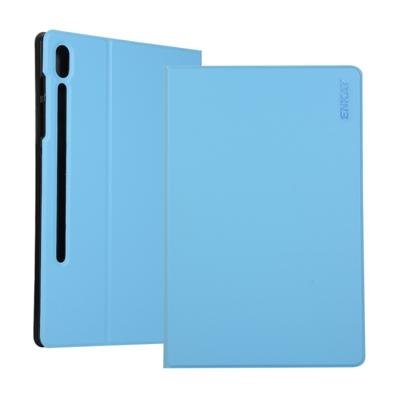 ENKAY horizontale Flip lederen draagtas met houder voor Samsung Galaxy tab S6 10 5 T860/T865 (licht blauw)