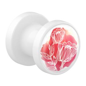 Tunnel met La vie en rouge Acryl Tunnels & Plugs