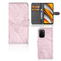 Poco F3 | Xiaomi Mi 11i Bookcase Marble Pink - Origineel Cadeau Vriendin - thumbnail