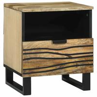 Nachtkastje met lade Bruin 40 x 33 x 46 cm massief mangohout