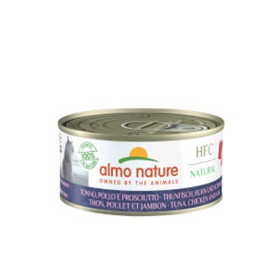 Almo Nature HFC Natural met tonijn, kip en ham natvoer kat (150 g) 24 x 150 g