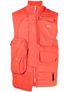 A-COLD-WALL* gilet matelassé à design asymétrique - Rouge