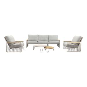 Vdgarde Premium - Lowa stoel bank loungeset 5-delig -Mocha