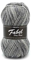 Drops Fabel Long Print 602 Silver-fox