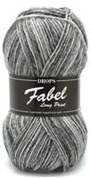 Drops Fabel Long Print 602 Silver-fox