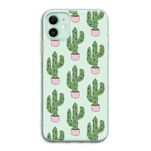 Cactus Lover: iPhone 11 Transparant Hoesje