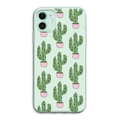 Cactus Lover: iPhone 11 Transparant Hoesje