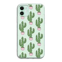 Cactus Lover: iPhone 11 Transparant Hoesje