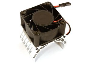 Integy 42mm Motor Heatsink+40x40mm Cooling Fan 17k rpm - 1/8 Traxxas & Arrma