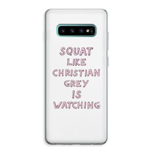 Christian Grey: Samsung Galaxy S10 Plus Transparant Hoesje