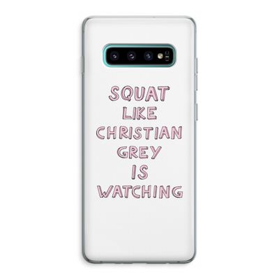 Christian Grey: Samsung Galaxy S10 Plus Transparant Hoesje