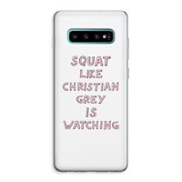 Christian Grey: Samsung Galaxy S10 Plus Transparant Hoesje