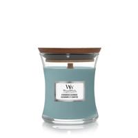 WoodWick Evergreen cashmere mini candle