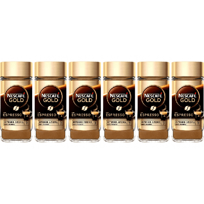 Nescafé Gold Espresso - oploskoffie - 6 x 100 gram