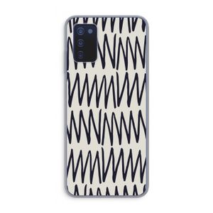 Marrakech Zigzag: Samsung Galaxy A03s Transparant Hoesje