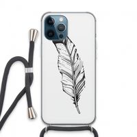 Pluim: iPhone 13 Pro Max Transparant Hoesje met koord