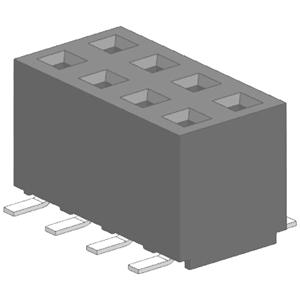 Molex 873400424 Female header, inbouw (standaard) Totaal aantal polen: 4 Rastermaat: 2.00 mm Inhoud: 1 stuk(s) Tube