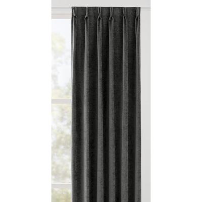 Leen Bakker - Gordijnstof Luca - Antraciet - Polyester - Grijs - B140 Cm