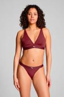 Puma Dames Sport Tanga String 2-pack Burgundy-L Puma Dames Sport Tanga String 2-pack Burgundy-L