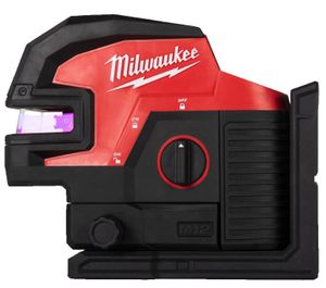 Milwaukee M12 CLLP4-0C | M12 groene kruislijnlaser/loodlaser | Zonder accu's en lader | In koffer - 4933479202 4933479202