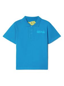 Off-White Kids polo Arrow Fluid - Bleu