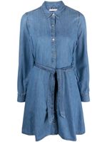 Tommy Hilfiger robe-chemise en jean à taille ceinturée - Bleu - thumbnail