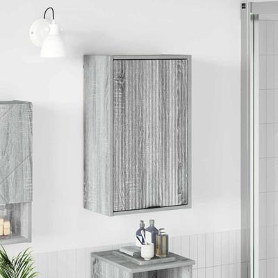 Badkamerkast Grijs sonoma 39 x 23.5 x 65 cm Bewerkt hout