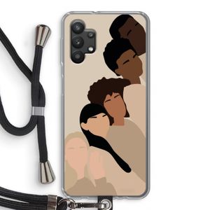 Sweet creatures: Samsung Galaxy A32 5G Transparant Hoesje met koord