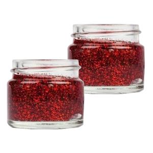 Superstar Glittergel voor lichaam/gezicht en haar - 2x - rood - 15 ml