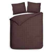 Heckettlane dekbedovertrek Diamante - Marsala Bruin - Lits-jumeaux XL 260x200/220 cm