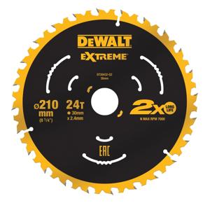 DeWALT Cirkelzaagblad voor Hout | Universeel | Ø 210mm Asgat 30mm 24T - DT20432-QZ