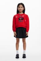 Sweatshirt met kersen en pailletten - RED - 5/6