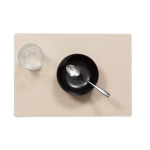 Wicotex luxe Placemats Plain - beige - 43 x 30 cm - Met anti slip laag - Teflon coating toplaa